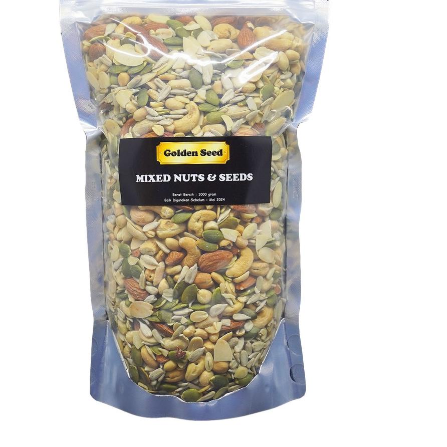 

Diskon | FG2 | MIXED NUTS & SEEDS 1 KG PREMIUM - TRAIL MIX NUT & SEED - MIXNUT 1000 GRAM