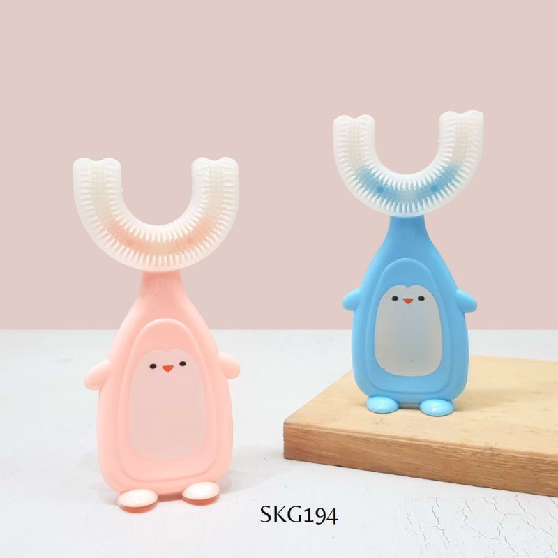 Sikat Gigi Anak U Shape 360, Kids Toothbrush silicone U BPA free