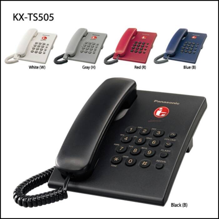 PANASONIC KXTS 505 MX - TELEPON KANTOR / RUMAH ORIGINAL TERBARU