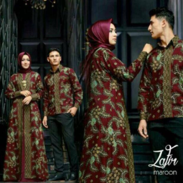 Ori 100% Bonus Mini Gold ABA agen baju - batik couple ZAFIR - baju batik - couple - couple batik - c