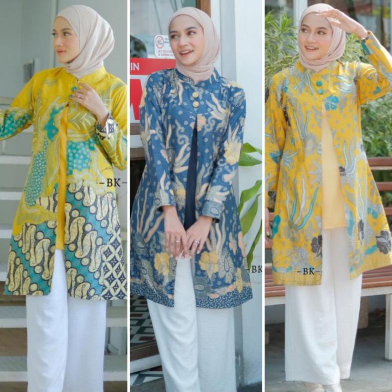 Baru - Batik Tunik Bolero Warna ..