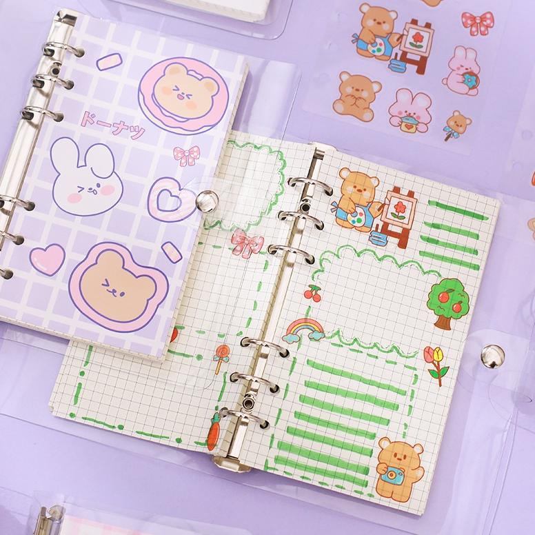 

Best - Merah Muda Jurnal Perjalanan Kit Kartun Buku Catatan Isi Ulang Loose-Leaf Wisatawan Buku Catatan Harian untuk Anak Perempuan Anak-anak Hadiah