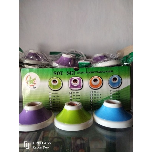 sou-sei fiting plafon warna warni