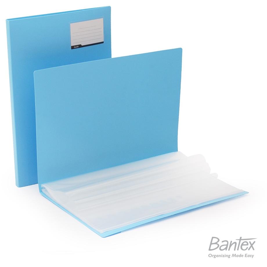 

Diskon5.5 Bantex Display Book Clear Holder Folio F4 Pastel Color Sky Blue 321♝