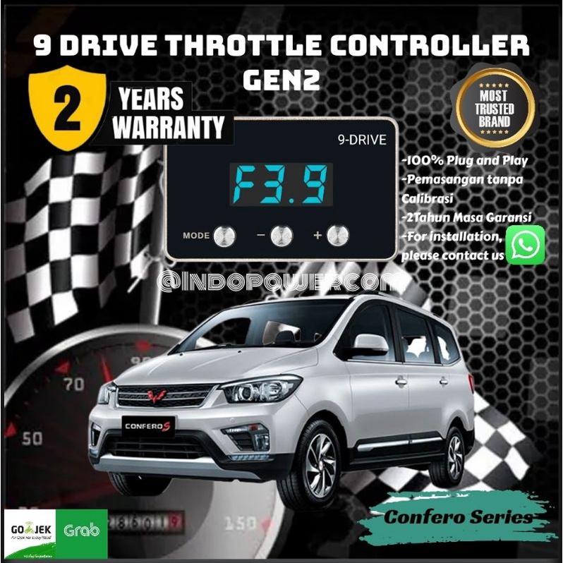 9 Drive Throttle Controller Wuling Confero S Series Remap ECU Piggyback 9Drive