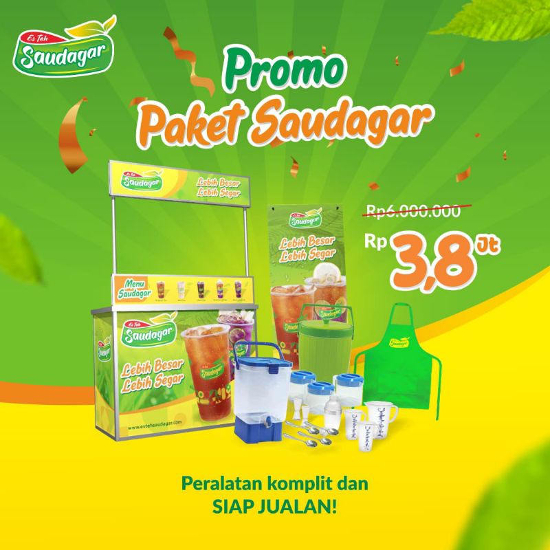 

PAKET USAHA ES TEH SAUDAGAR