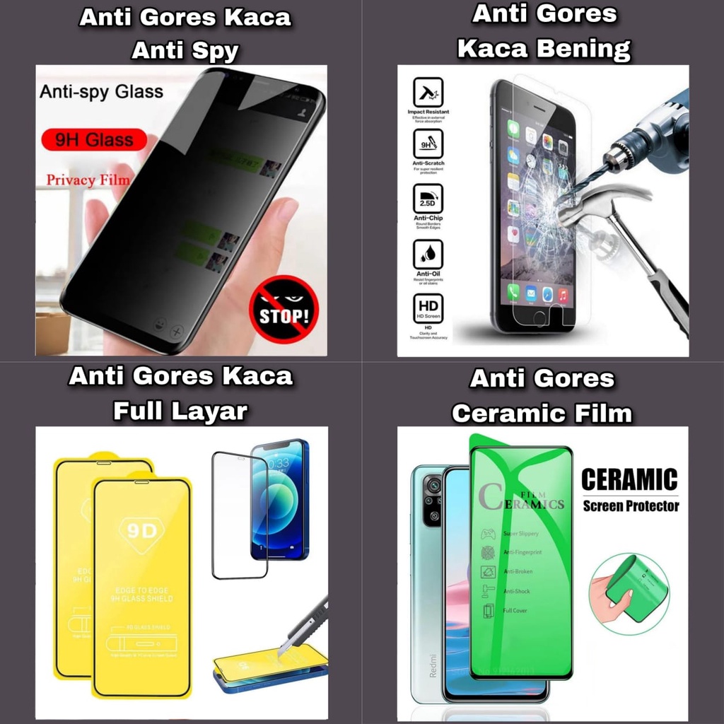 tempered glass-antigores tipe REALME V30/ REALME V25 /REALME V23I/ REALME V23/ REALME V20 /REALME  V15 5G BAHAN KUALITAS BAGUS PELINDUNG HPLAS