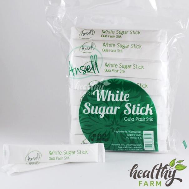 

[PROMOSI !!!] Ansell White Sugar Stick / Gula Pasir Stik / Gula sachet 60's [KODE 314]