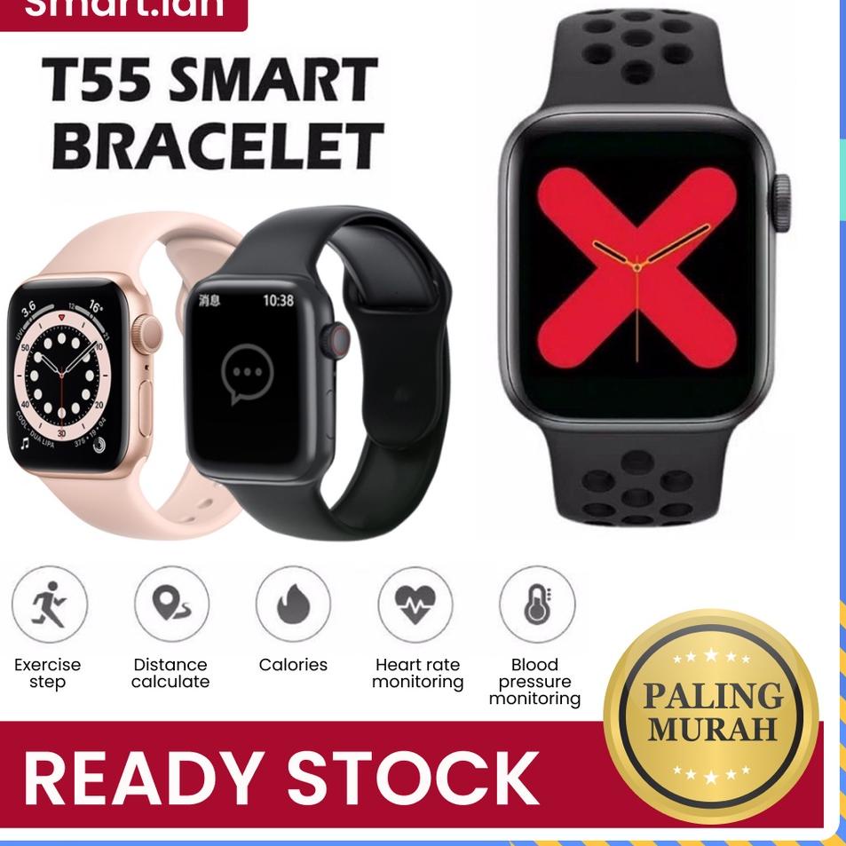 Terbaru Original T55 T500 Smartwatch Jam Tangan Y68 Bluetooth Blood Pressure Watch Model Terbaru