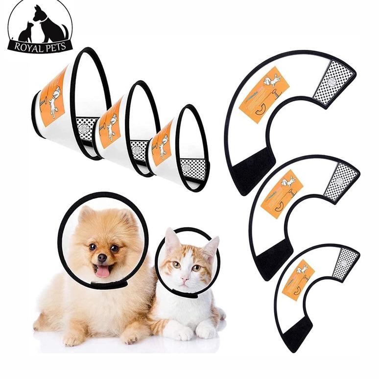 TERBARU  ROYAL PET PARADISE Pelindung Leher Anjing Neck Pet Collar Anjing Kucing Penutup Leher Kepal