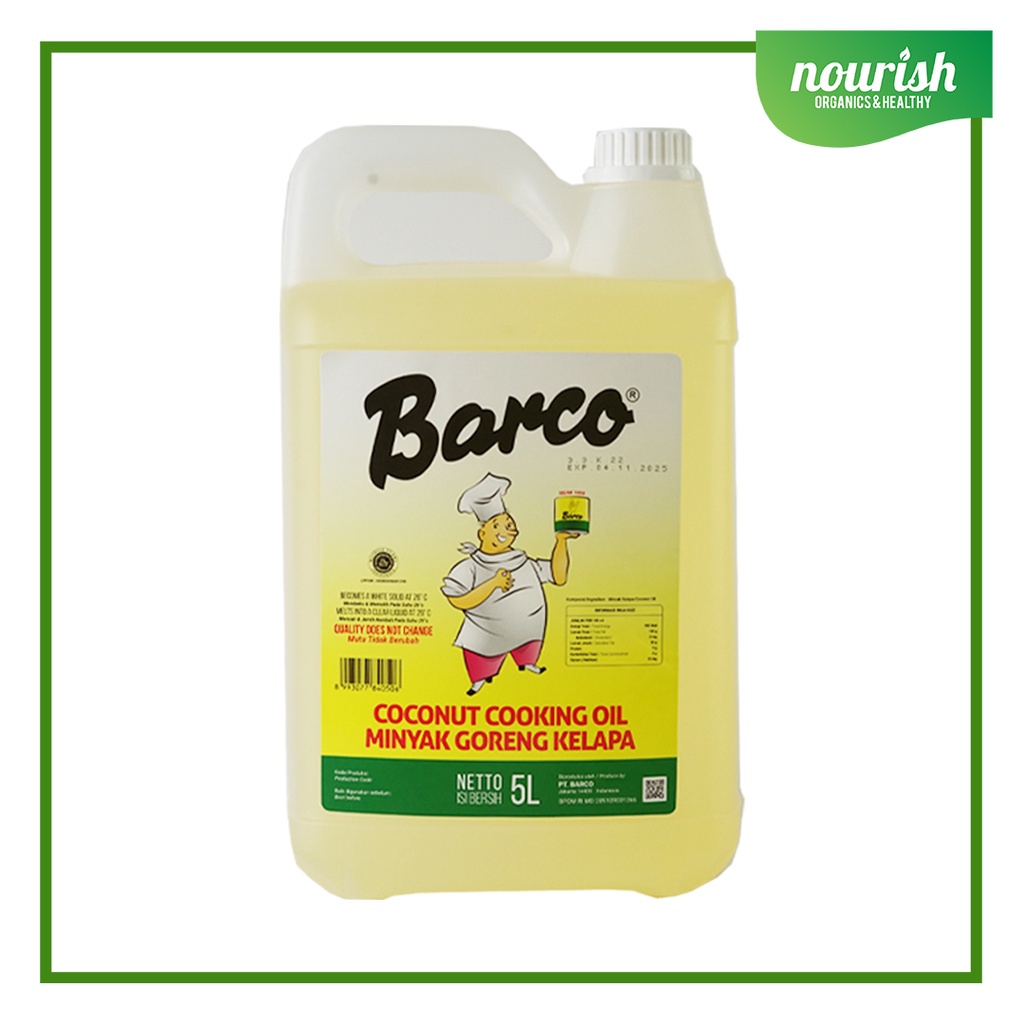 

BARCO Minyak Goreng Kelapa / Coconut Cooking Oil - 5L-JktBar