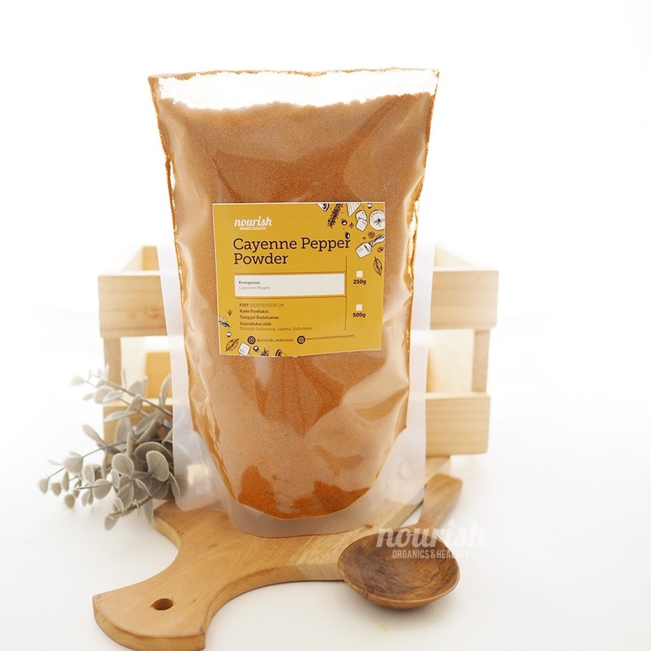 

Nourish Indonesia, Cayenne Pepper Powder 500gr-JktBar