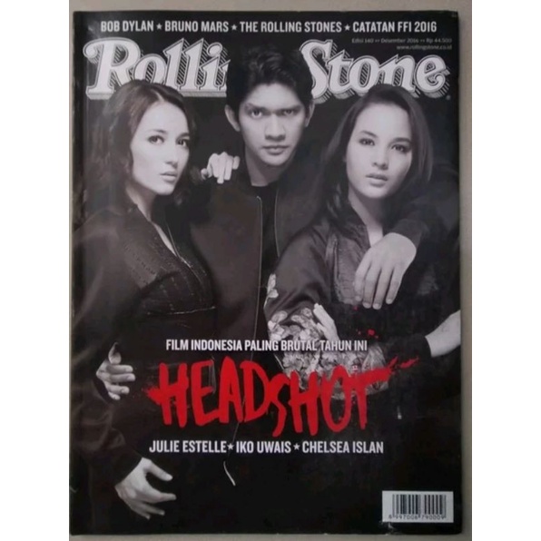 Majalah Rolling Stone Desember 2016 - Iko Uwais. Julie Estelle. Chelsea Islan