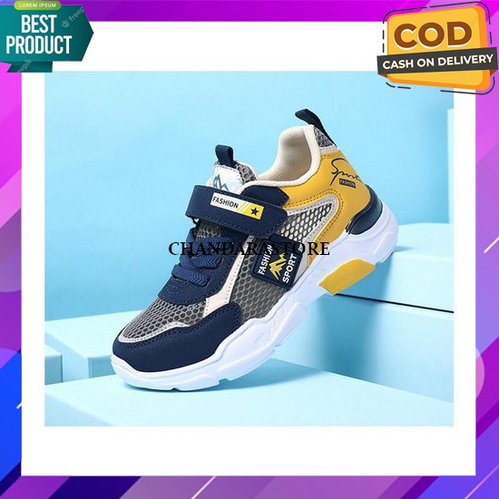 Sneakers Anak Laki Laki Kecil Lucu Branded Waterproof Import Cowok Anti Air Ringan Empuk Murah Berku