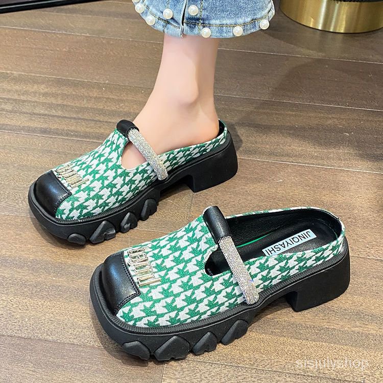 [✅BISA COD] #Sisjuly# Sandal wanita / sandal setengah kepala tas wanita / sandal wanita / sepatu kel