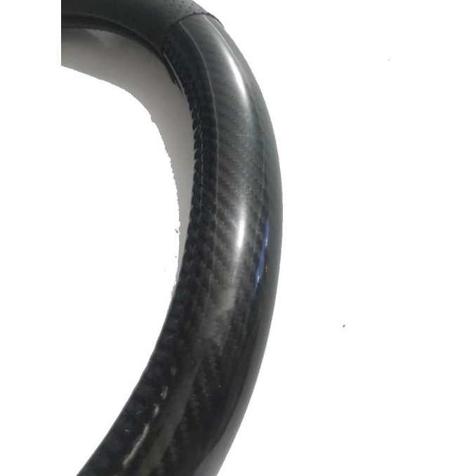 Cover Stir Sarung Setir Hitam Carbon 38 Cm