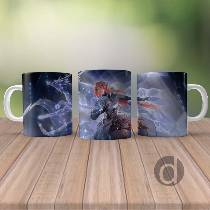 Mug Gelas Mobile Legends Guinevere Legends Skin Mlbb Glitter M18