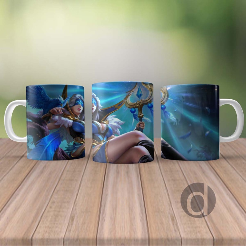 Mug Cangkir Gelas Mobile Legends  Pharsa Skin Indigo Aviatrix M33
