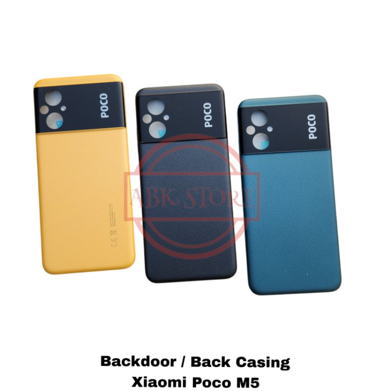 TUTUP BACKDOOR BACKCOVER BACK CASING HOUSING XIAOMI POCO M5 COVER BELAKANG