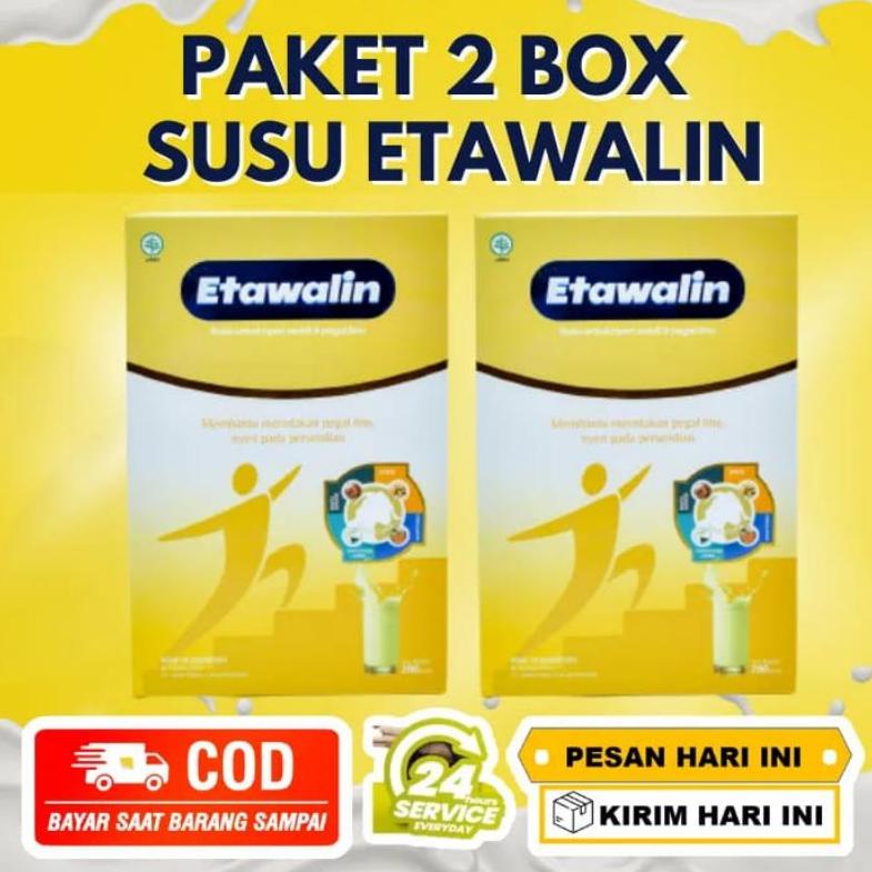 

TERMURAH (PROMO 2 BOX) ETAWALIN ASLI SUSU HERBAL KESEHATAN MENYEMBUHKAN REMATIK DAN MENJAGA KESEHATAN TULANG
