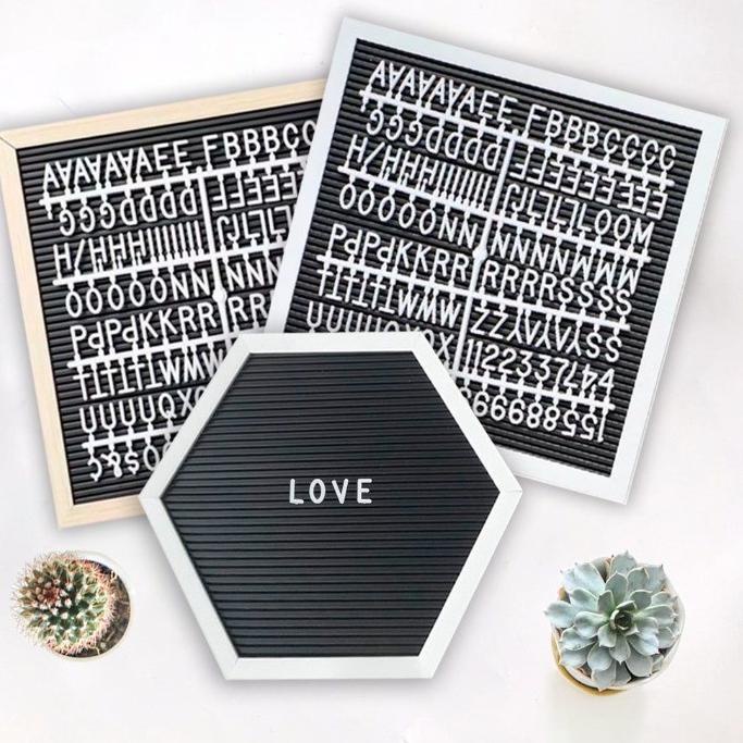 

[FLASH SALE !] [1 Pcs] Letter Board / Papan Tulis Tempel / Papan Huruf & Angka / Papan Nama Bayi / Papan Huruf 25x25 [KODE 679]