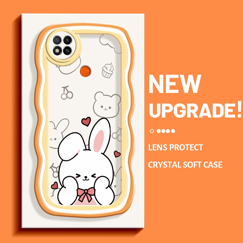 Casing Ponsel untuk Xiaomi Redmi 9C NFC Redmi 8 9A 10C 8A 9T Casing lucu kartun pola beruang HP keli