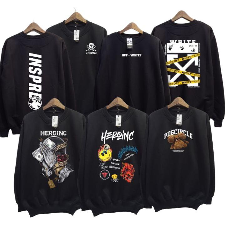 Garansi Order Sweater Crewneck Baju Atasan Distro Pria Wanita Unisex Switer Motif Simple Jaket Swete