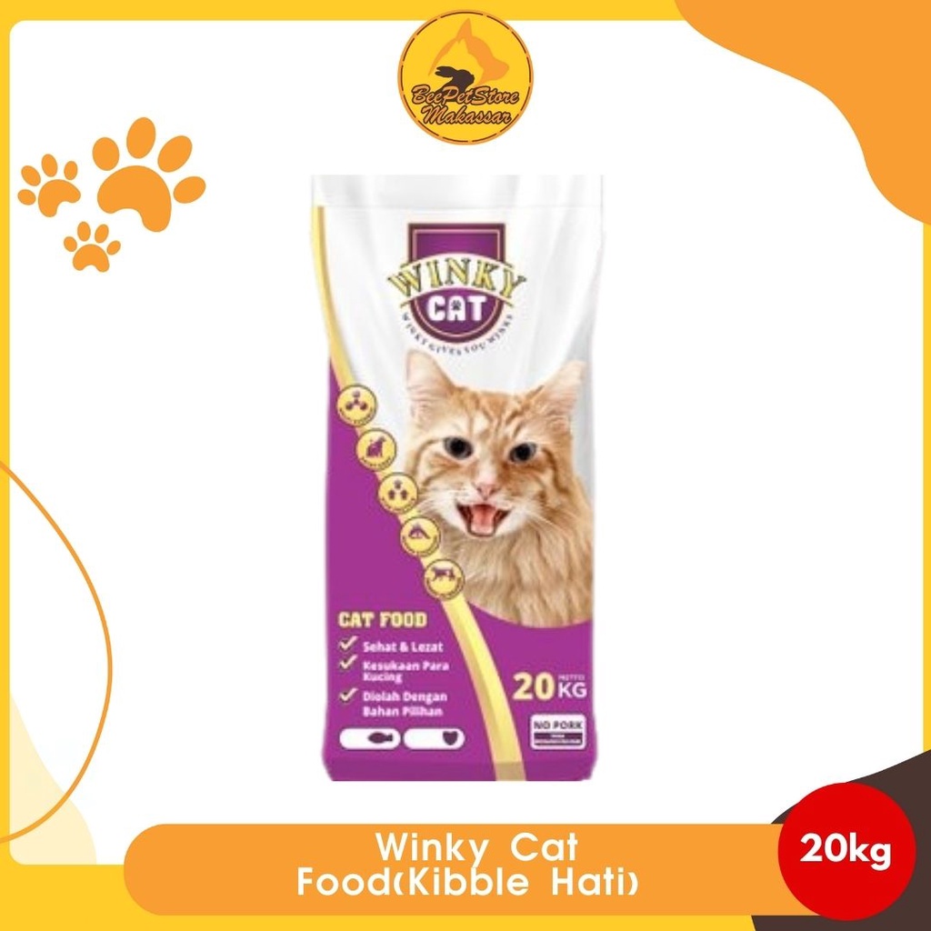 Makanan Kucing Kering Winky Cat Tuna Kibble Hati Cat Dry Food 20 kg