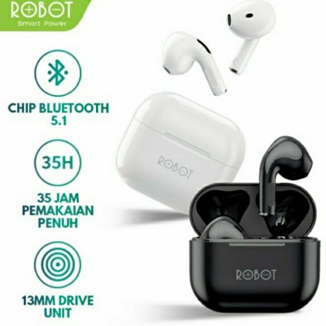 Terbaru Headset Handsfree Earbud Tws Bluetooth Robot Airbud T50 Original