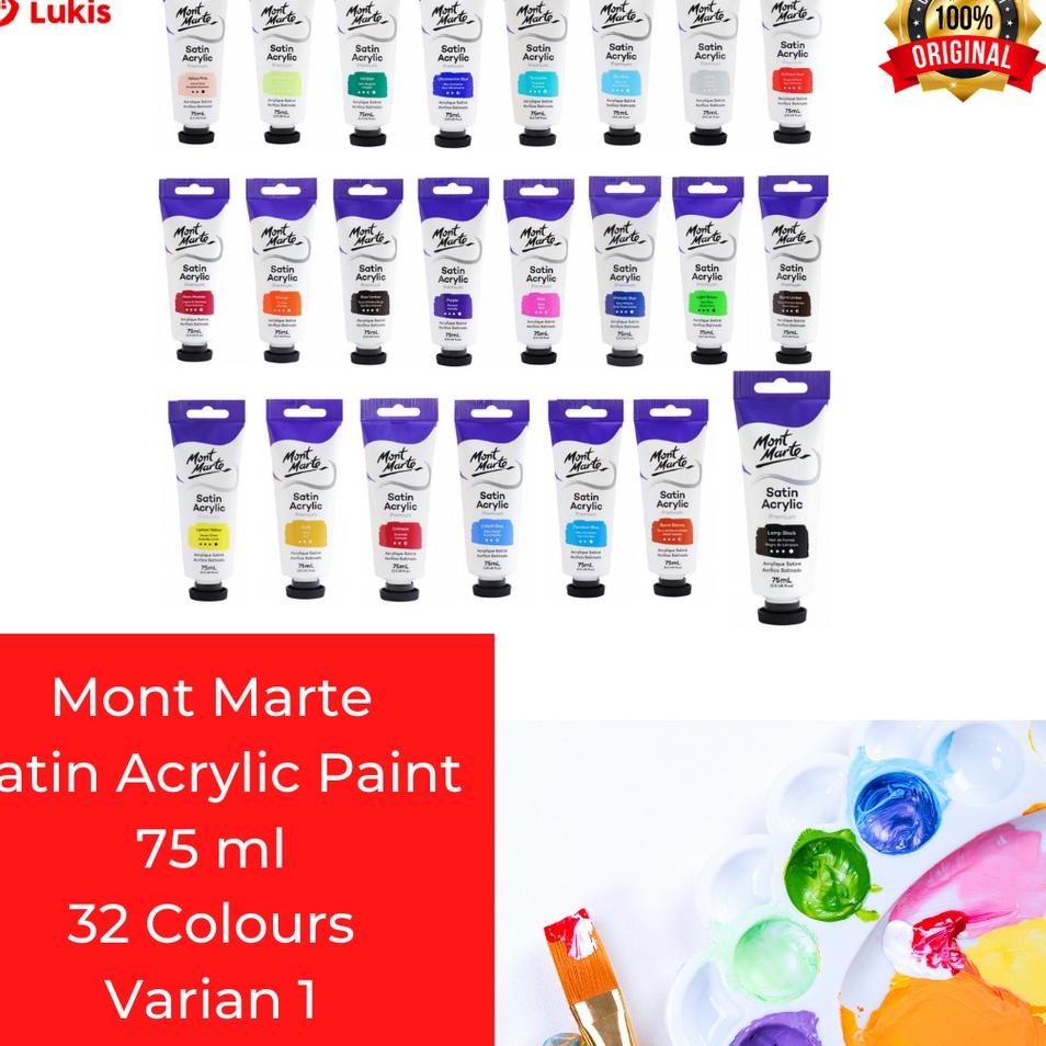 

Promo Stok Cat Acrylic Mont Marte - Satin Acrylic Paint Varian 1
