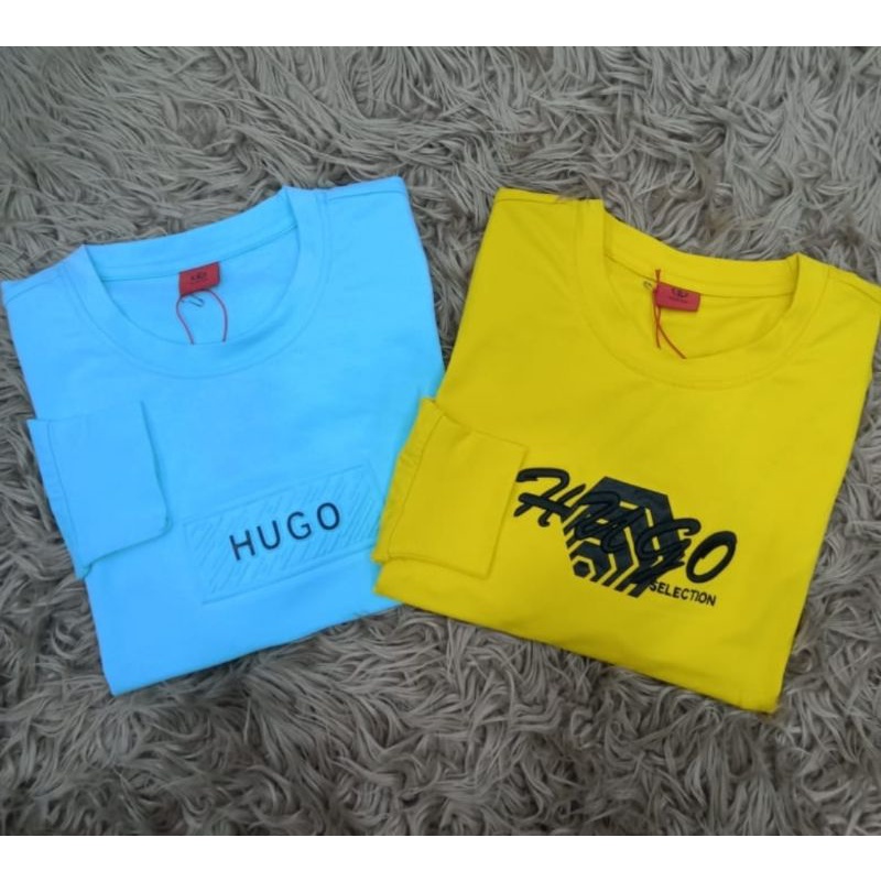 KAOS COWOK LENGAN PANJANG HUGO SELECTION ORIGINAL /SWITER