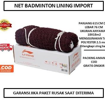 Net LINING Import - Net Badminton LINING Bagus- Net Bulutangkis LINING