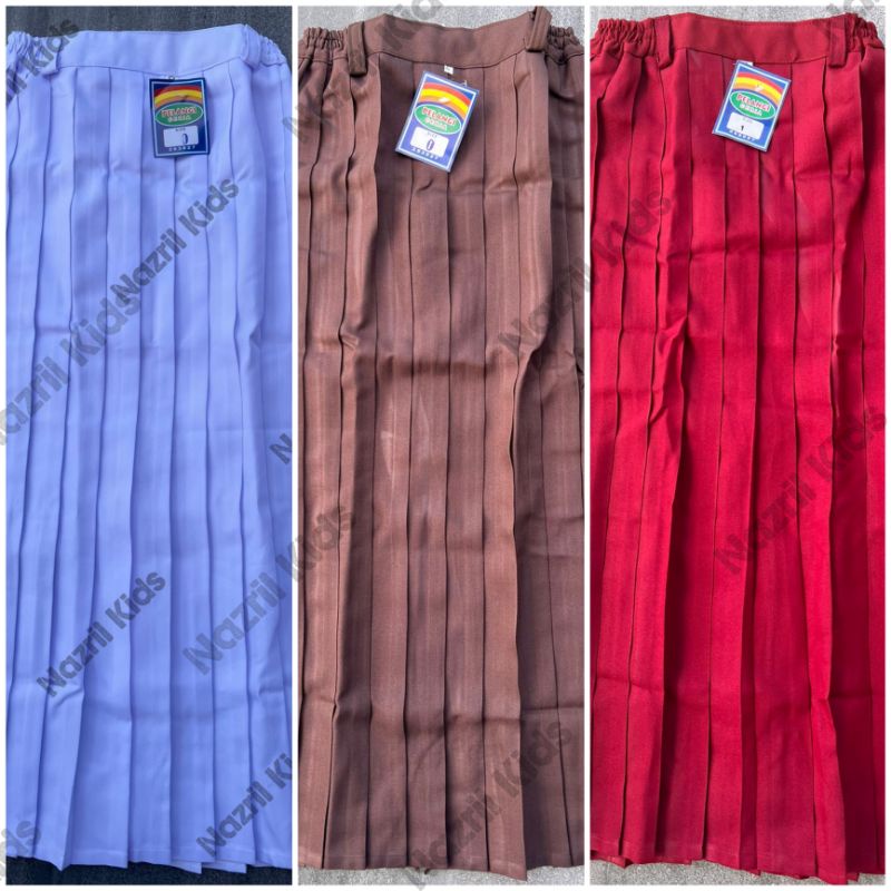 ROK SEKOLAH SD / ROK PANJANG WANITA / ROK SEKOLAH SD /MERK PELANGI