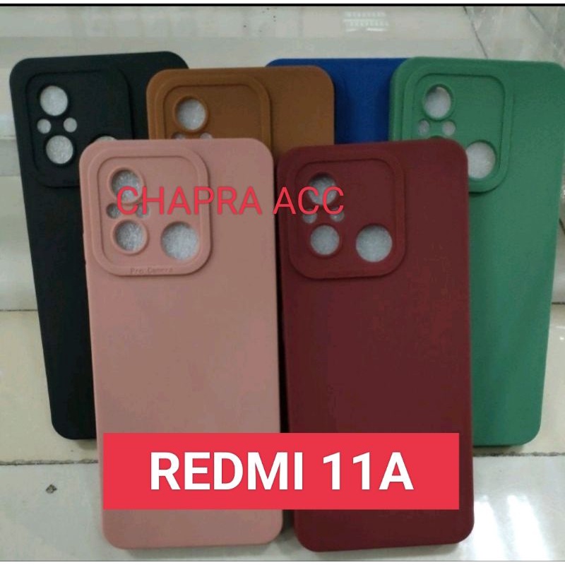 Soft case/slikon terbaru type Hp REDMI 11A macaron pro camera/kamera