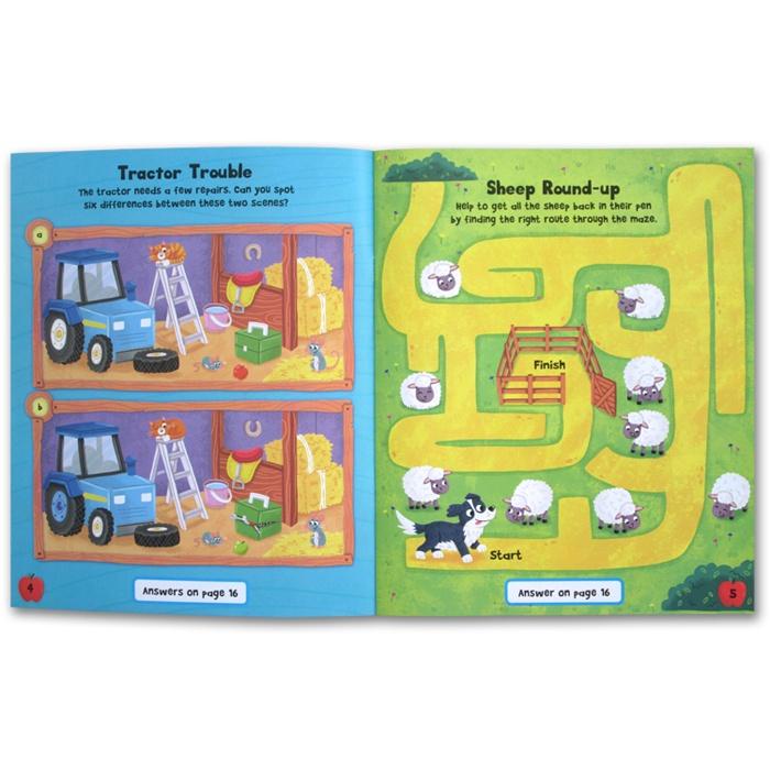 [Igloo Books] On The Farm Sticker Activity Book (Packed with BIG Sticker Fun)