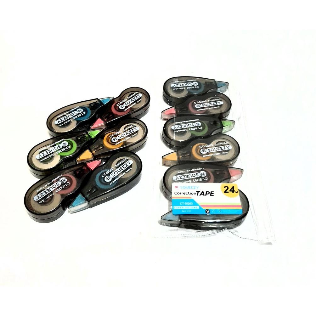 

Belanja Harga Grosir (1Packs/6Pcs ) Correction Tape Kertas Ct-Sq03 Squeezy