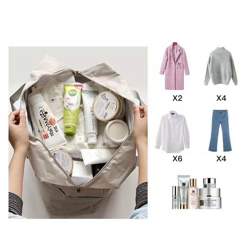 TOPGROSIR LV0261 Tas Travel Jumbo Motif Pesawat/Hand Carry Bag WaterProof Dapat Dilipat Import Warna