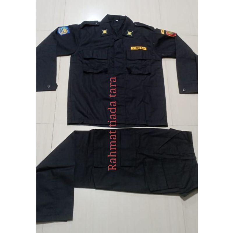 SERAGAM PDL LINMAS HITAM