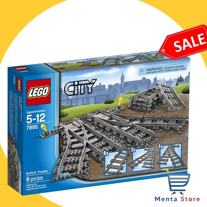 Flash Sale Lego City # 7895 Switching Tracks Train Rail Change Supplemental New Terbaru