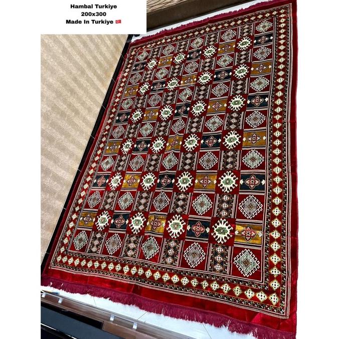 Hambal Turki 2x3 jumbo hambal acara karpet besar murah lembut