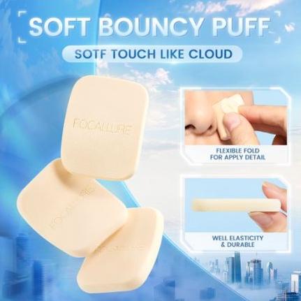 ( BISA COD ) FOCALLURE #ModernUrban Oil Control Powder Foundation SPF 35 High Coverage Two Way Cake 