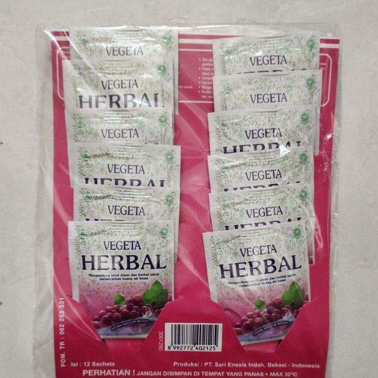 

Trendy Vegeta Herbal Isi 12 Sachet Rasa Anggur ,.