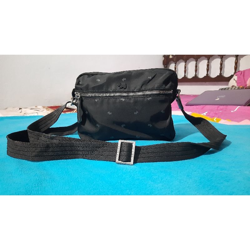 Agatha Sling Bag_Nilon Motif_Hitam