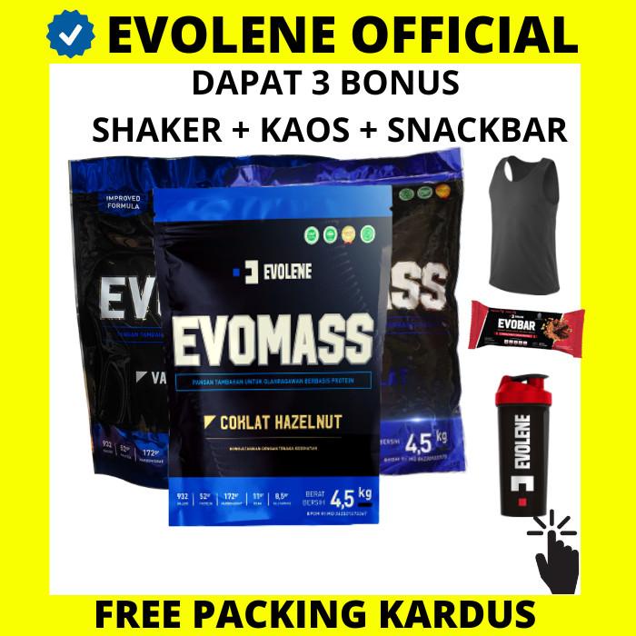 Evomass 4,5 Kg Evolene Gainer Protein Evo Mass Mas Kilo 10 Lbs Kilo