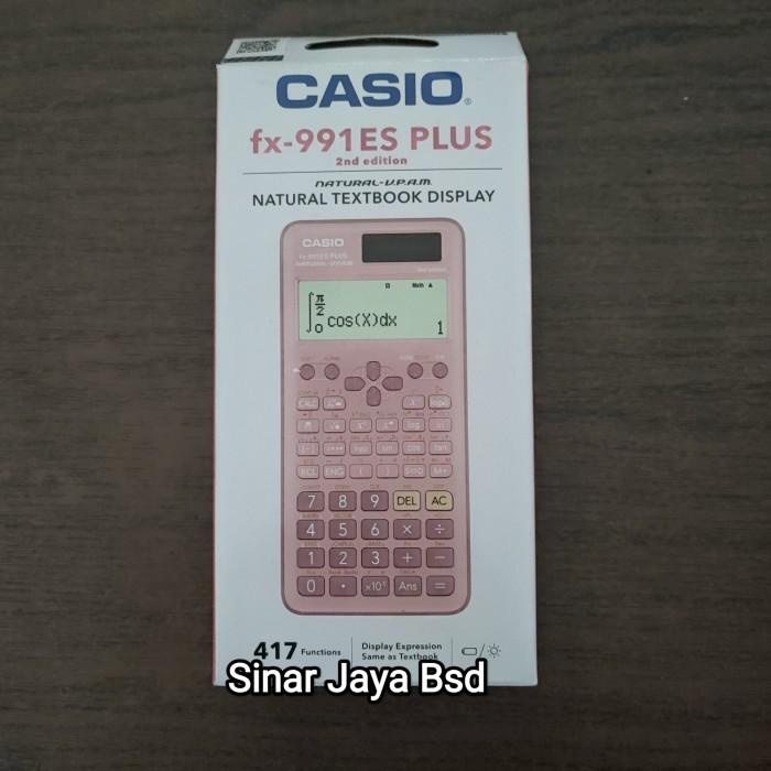 

Terlaris Kalkulator Scientific Ilmiah Casio Fx991Es Plus Black Pink Garansi 1Th