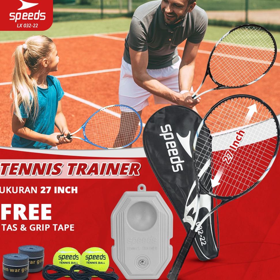 SPEEDS Raket Tenis Tennis Racket Alat Olahraga Tenis Lapangan Tennis Trainer Dewasa Tool Exercise Te