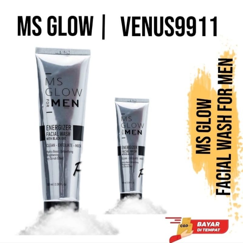 MS GLOW FACIAL WASH MEN / FACIAL WASH FORMEN / FACIAL WASH FOR MEN