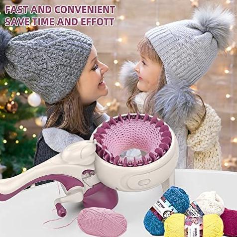 Mesin Tenun Rajut Kids Knitting Machine Mainan Anak Perempuan Merajut