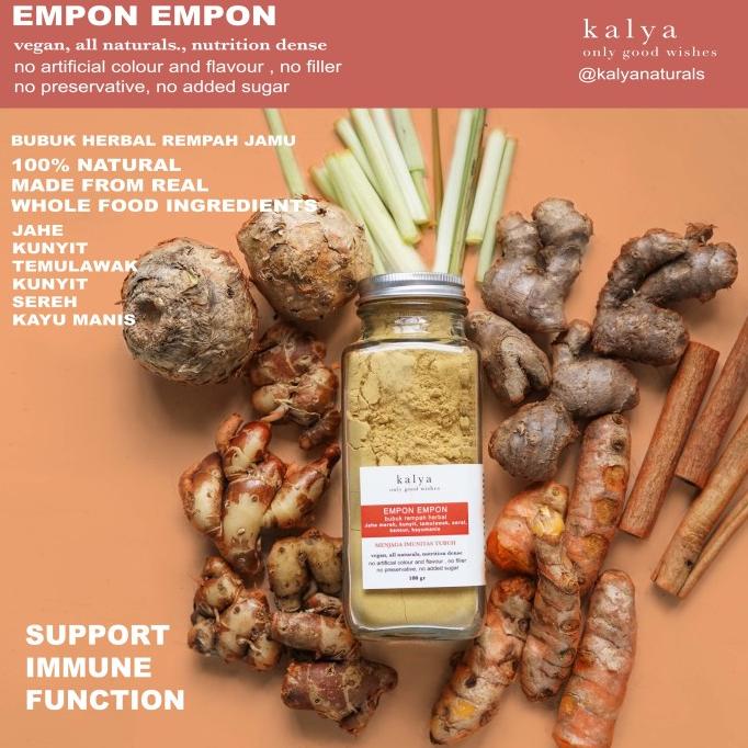 

Empon Empon bubuk herbal rempah jamu jahe kunyit temulawak sereh