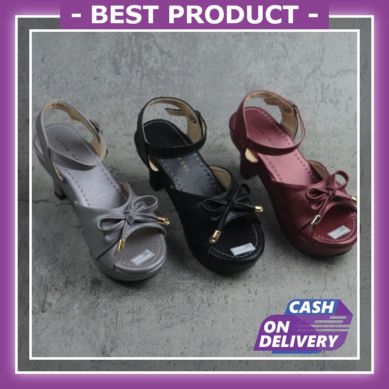 Sendal Anak Perempuan Sandal Pesta Heels Pesta Kaca Jinjit High Hels Umur 2 3 4 5 6 7 8 9 10 Tahun R
